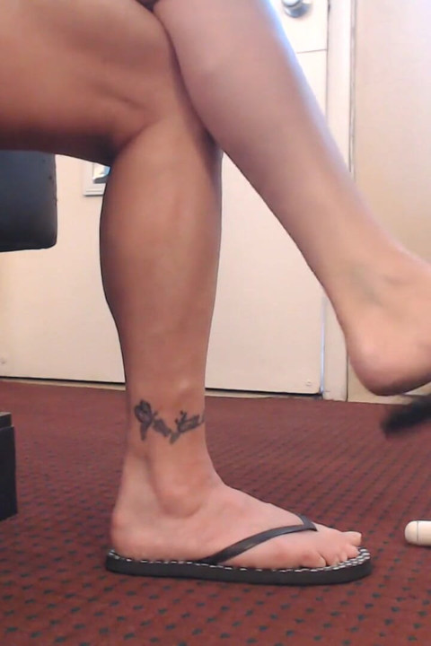 Polka kropka flipflop uderza ASMR