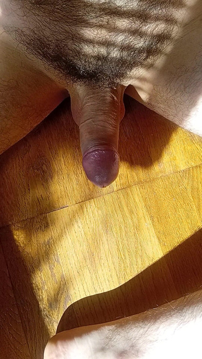 My cock pulsating on its own