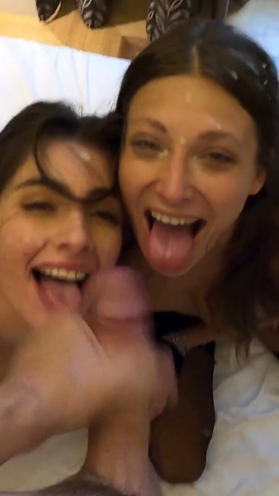 Sexy Brunettes Getting Roughly Fucked in Threesome | Clip 3