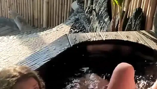 Fuck Young Couple Outdoor Veranda