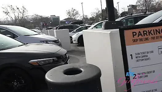 POV Date Night Roadhead with Amateur Cecelia Taylor - She Gives Amazing Blowjob in the Car