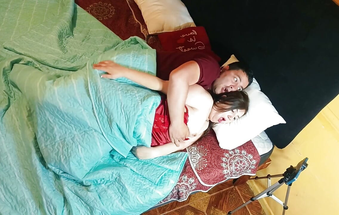 I share a bed with my stepsister, and we end up fucking.