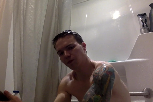 Bear plays with Nervous 19 year old straight twink