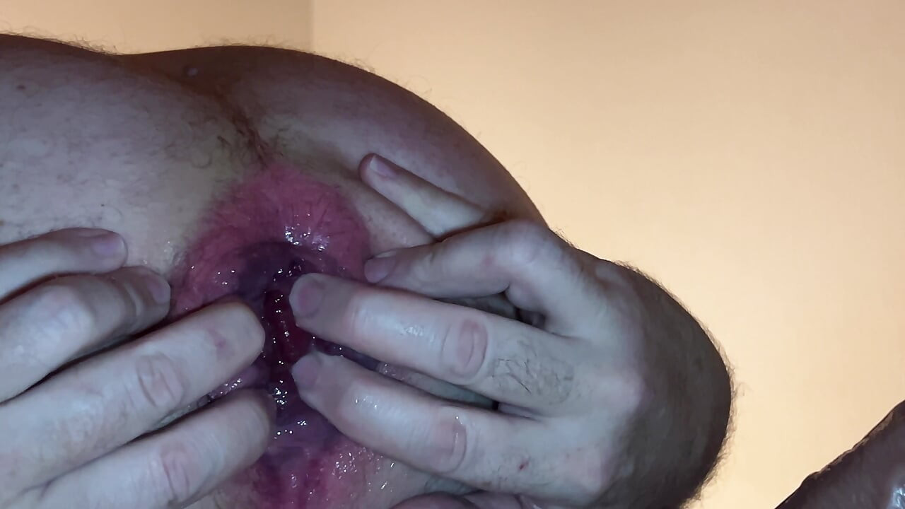 Deep kiss for grandpa with a small prolapse