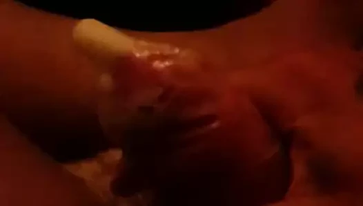 Cum içinde kullanılan prezervatif ile yavaş hareket yarım