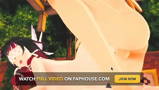 Genshin Impact - Columbina Hardcore Sex Scene with Aether - 3D Hentai Animation