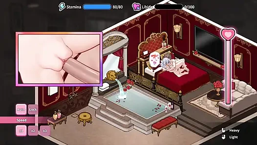 Hentai-spiel - freche verheiratete frau mit großen möpsen sex - immoral badehaus