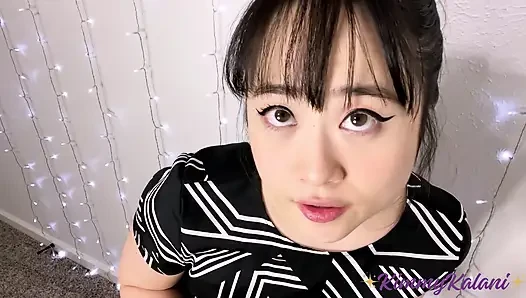 Встретил симпатичную азиатскую девушку на свидании с вашим пользовательским костюмом - задница ASMR, инструкция по дрочке