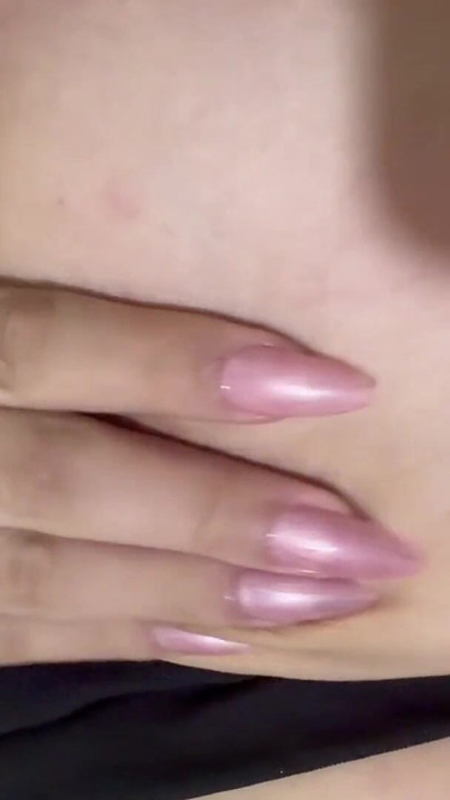 Blonde mom massages her huge tits delicious | Clip 1