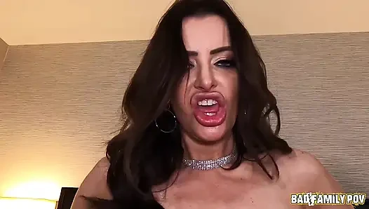 BadFamilyPOV - busty MILF sucks and fucks her step son to maintain her lies