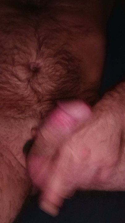 Playing with cock