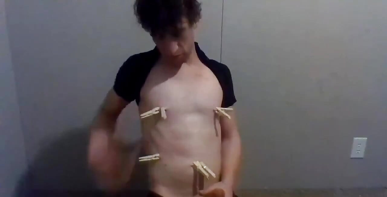 Clothespin Play Fetish Fanclub Video of the Month