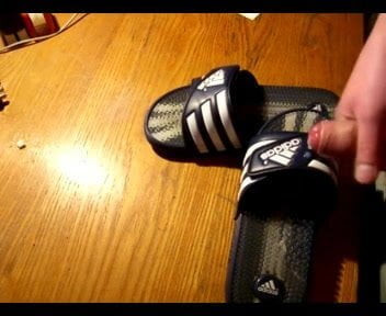 Cum on my girlfriends adidas shoes