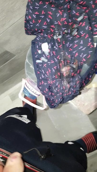 Real my cum on panty