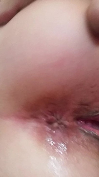 Fucking her asshole with my tongue