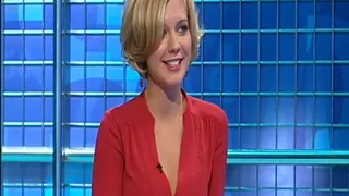 Rachel Riley - Sexy Cleavage In Red Dress