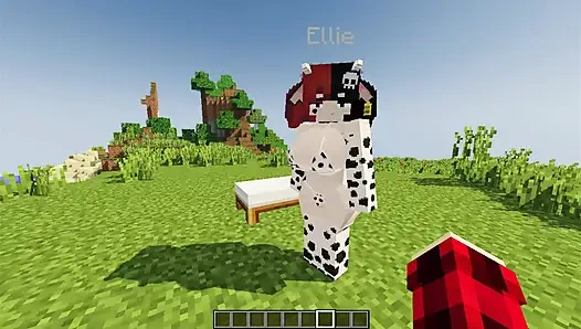 Beautiful girl dressed as a cow wants me to milk her and give her my milk