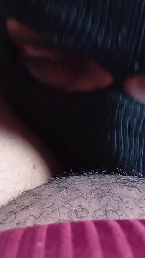 The bandit broke into my house and I put him to suck my pussy | Clip 1