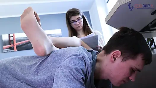 Useless Worker Must Smell His Boss's Stinky Pantyhose