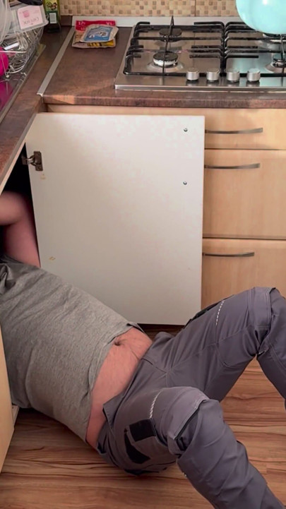 The Plumber Also Performs Maintenance on the Hot Blonde Wife While Her Husband Is at Work