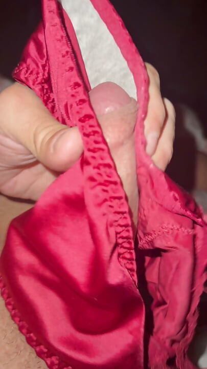 Juicey silky red panties
