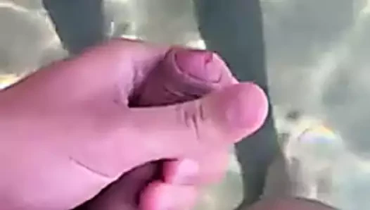 Jerk on beach