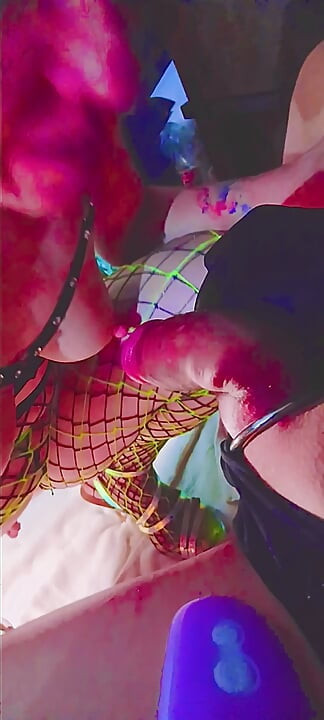 A Nighthore with 2 Phat Lips and thick Cum Stringers