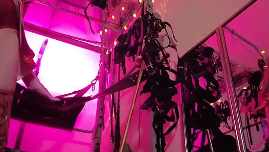 Mistress Eva Latex Fetish Domina Femdom Goddess Gold Boots Big Ass BDSM Solo