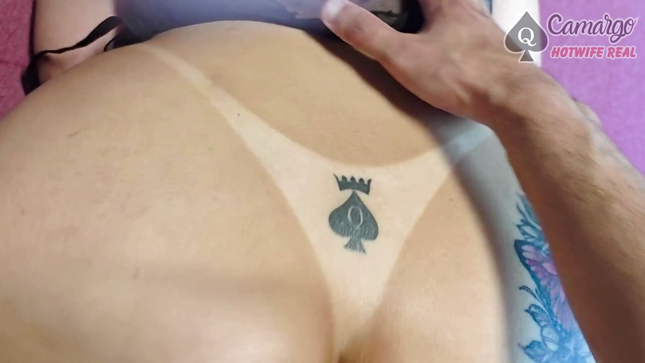 SHE ENJOYS AS SOON AS HER HUSBAND IS COMING