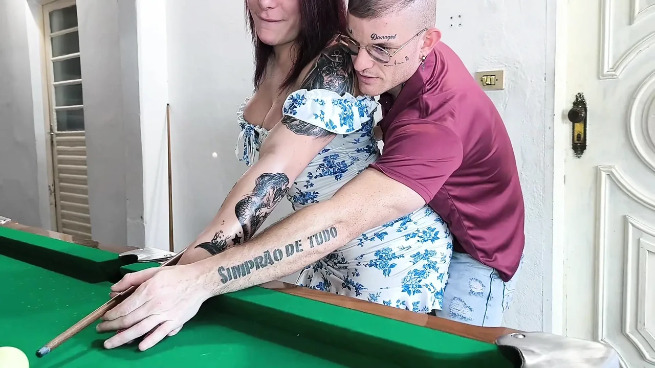 Lost in the billiards had to give the ass