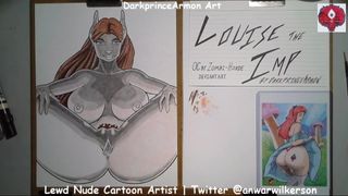 Colorare Louise il Diavolo in Darkprincearmon Art