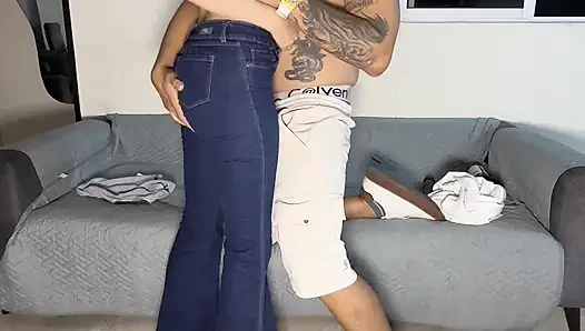 I invite my neighbor to bust my ass