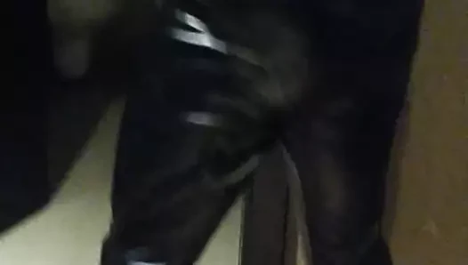 Islak bak tayt crossdresser sp dik