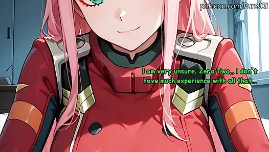 Zero Two хочет решить плохую проблему подключения с горячим сексом (JOI)