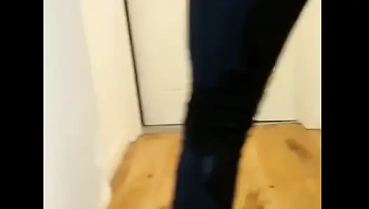 Jeans and pantyhose wetting compilation