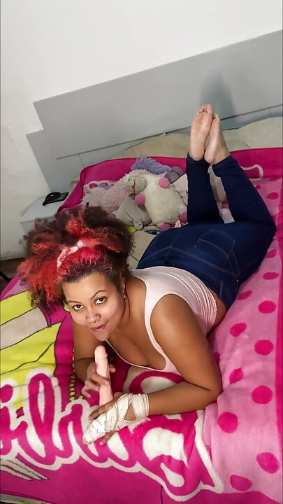 BBW pierdzenia JOI w dżinsach i nagich