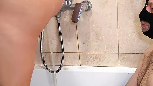 My Wife Cleans Her Butt Before Anal Sex. Enema. Ep 30611