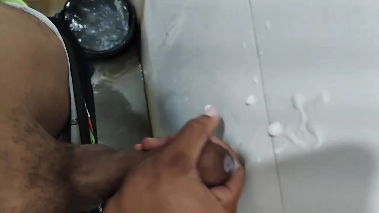18 year old boy big lund masturbation cum in bathroom