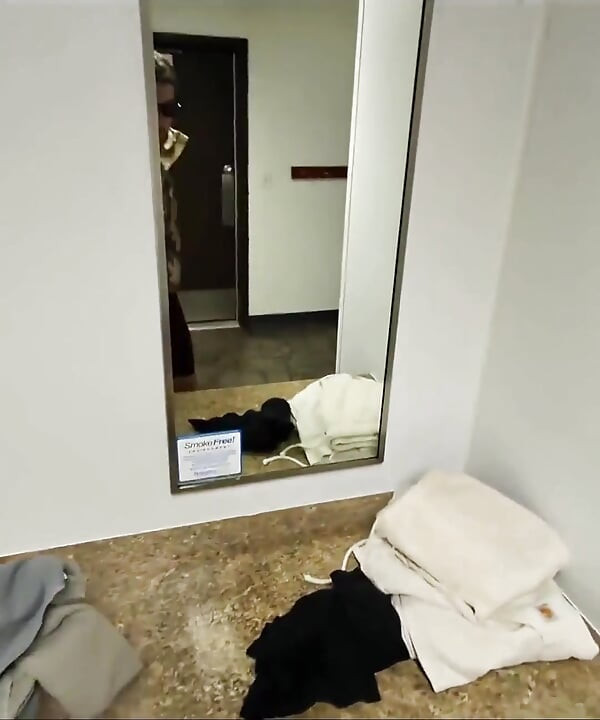 POV Public Shower Blowjob Behind the Scenes with Hot Wife