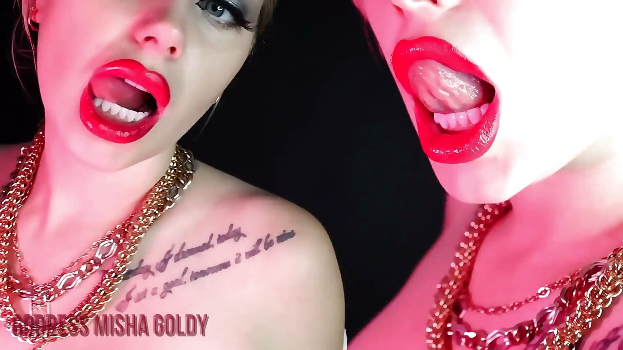 My lips will forever leave their red imprint on your soul!
