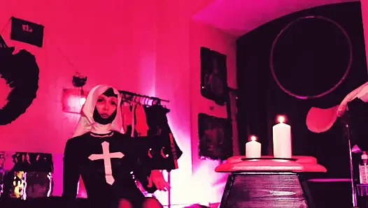 Mistress Eva Latex nun fetish goddess dominatrix milf bdsm femdom solo hot