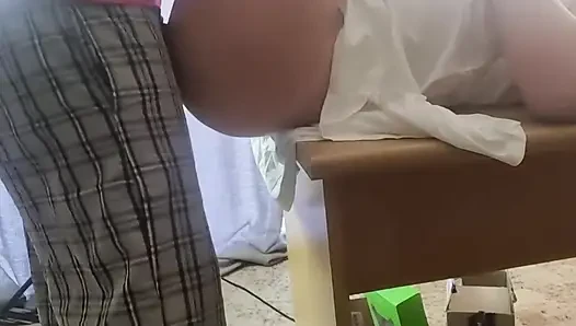 Close up Office Table Fuck