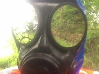 Fullrubber raingear gasmask ao ar livre
