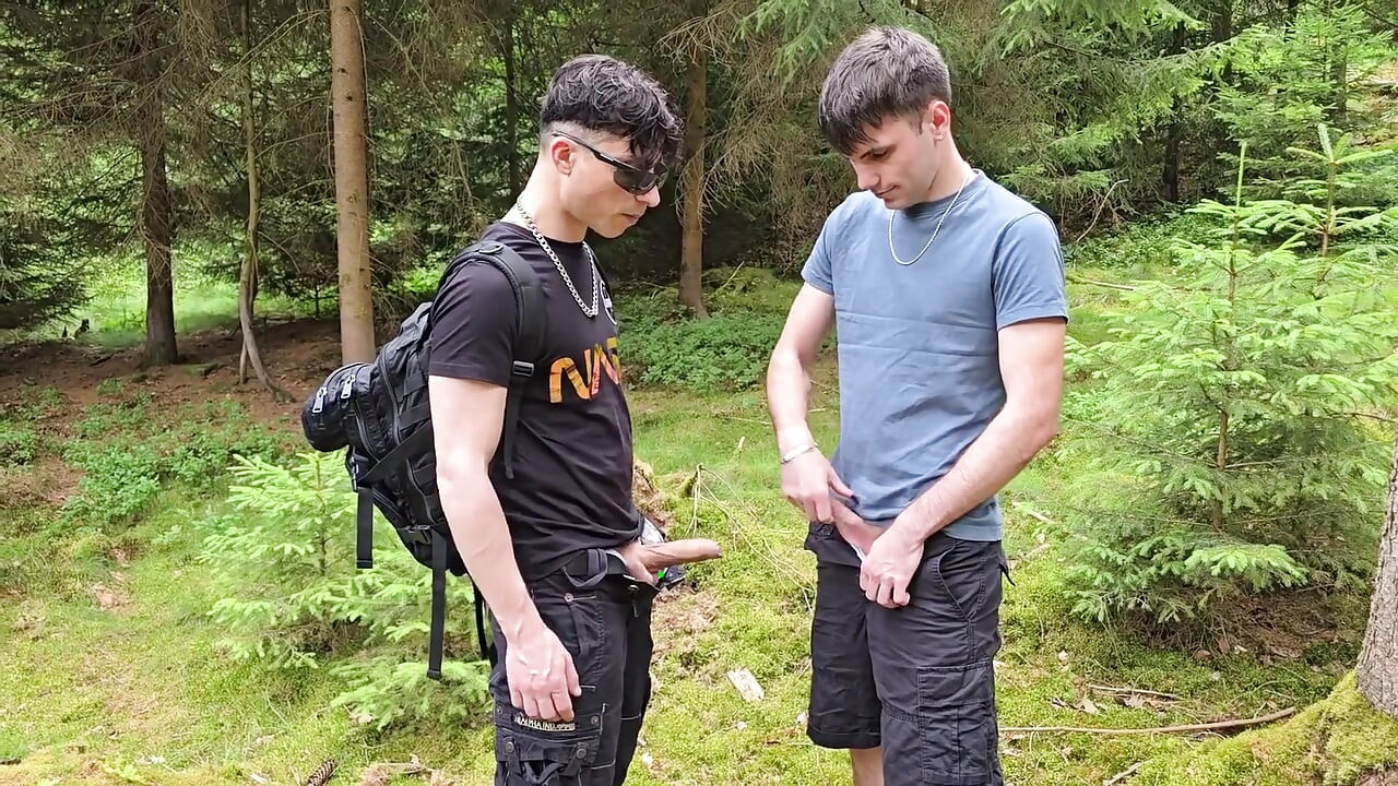 I Throat-fucked My Gay Slut and Railed Him Bareback in the Woods Till My Cock Shot a Cum Load.