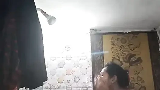 Evde çıplak banyo