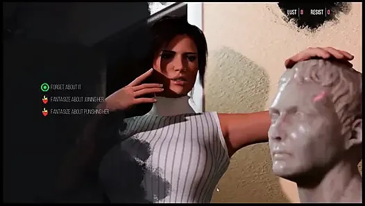 Croft Adventures Hentai Пародия Эп.7 Большой чёрный член и тройничок с библиотекарем!