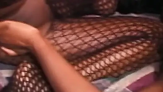 Black Beauties FFM Threesome Hard Fuck - Lesbian Action Creampie Orgy