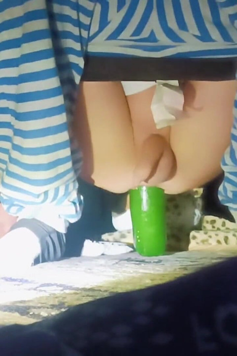 A Thin Young Man Opens His Anus Alone