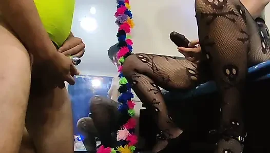 Menembus mi novio sama konsolador raksasa pt1 #422 pegging dan rimming