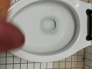 Jerking in Public Washroom